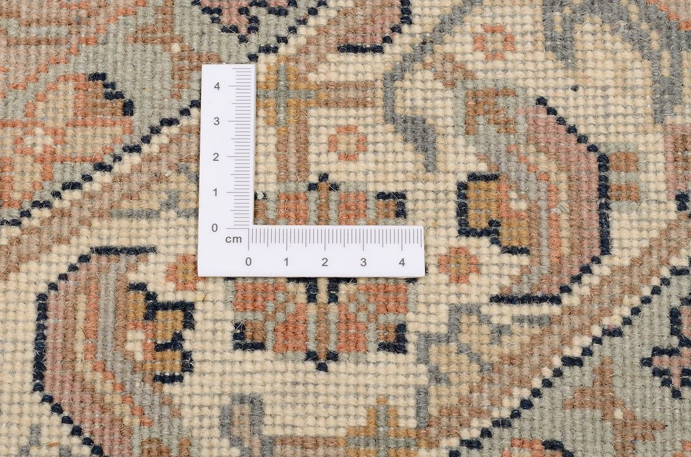 orientteppich-bidjar-243-x-243-cm-schurwolle-handgeknupft-rund-2 Hand-Knotted Wool Bijar Indian Rug, 243 × 243 cm