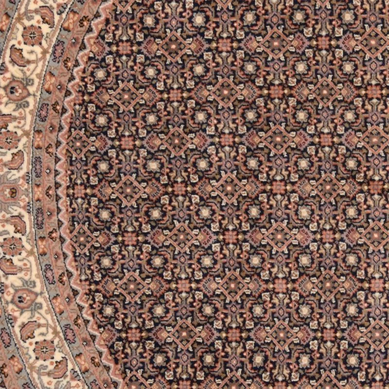 orientteppich-bidjar-243-x-243-cm-schurwolle-handgeknupft-rund-3 Hand-Knotted Wool Bijar Indian Rug, 243 × 243 cm