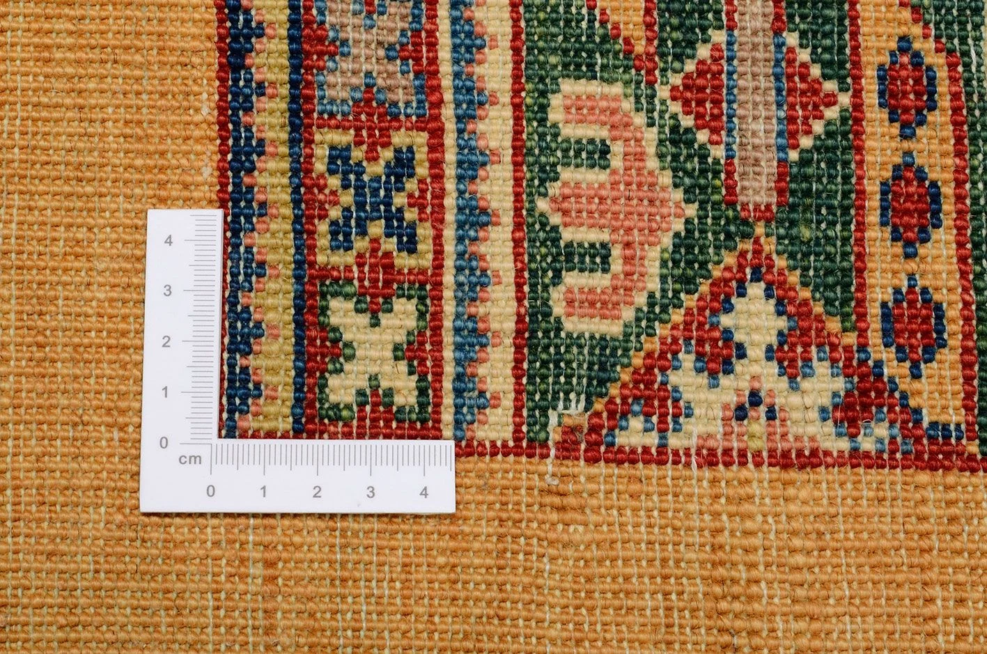 Ziegler Afghan Rug — hand-knotted, 181 × 237 cm, Wool
