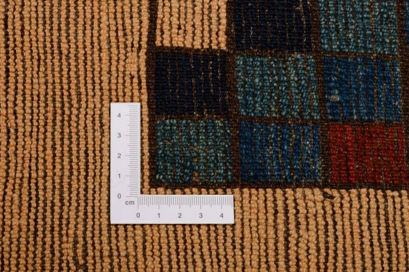 Hand-Knotted Wool Gabbeh Pakistani Rug, 162 × 204 cm