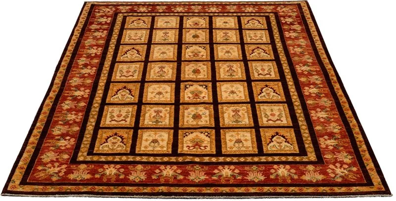 orientteppich-ziegler-176-x-234-cm-schurwolle-handgeknupft-1 Hand-Knotted Wool Ziegler Pakistani Rug, 176 × 234 cm