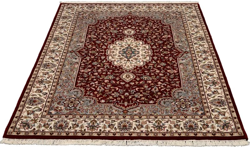 orientteppich-tabriz-167-x-239-cm-schurwolle-handgeknupft-1 Tabriz Indian Rug — hand-knotted, 167 × 239 cm, Wool