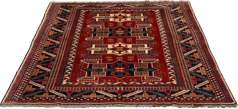 orientteppich-kazak-188-x-212-cm-schurwolle-handgeknupft-neu-1 Hand-Knotted Wool Kazak Afghan Rug, 188 × 212 cm
