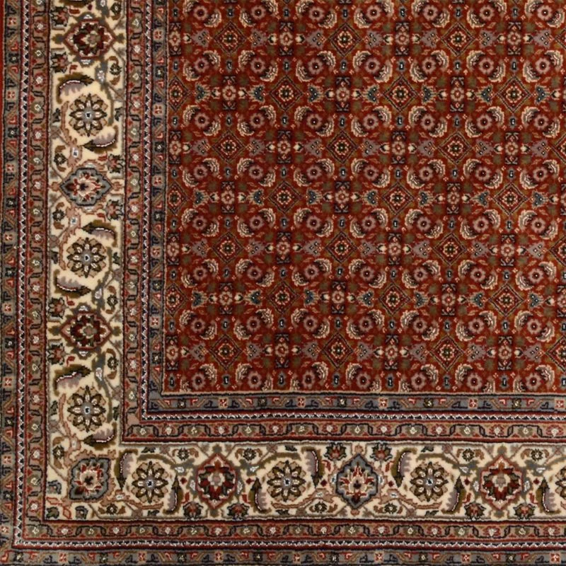 orientteppich-tabriz-200-x-293-cm-schurwolle-handgeknupft-3 Hand-Knotted Wool Tabriz Indian Rug, 200 × 293 cm