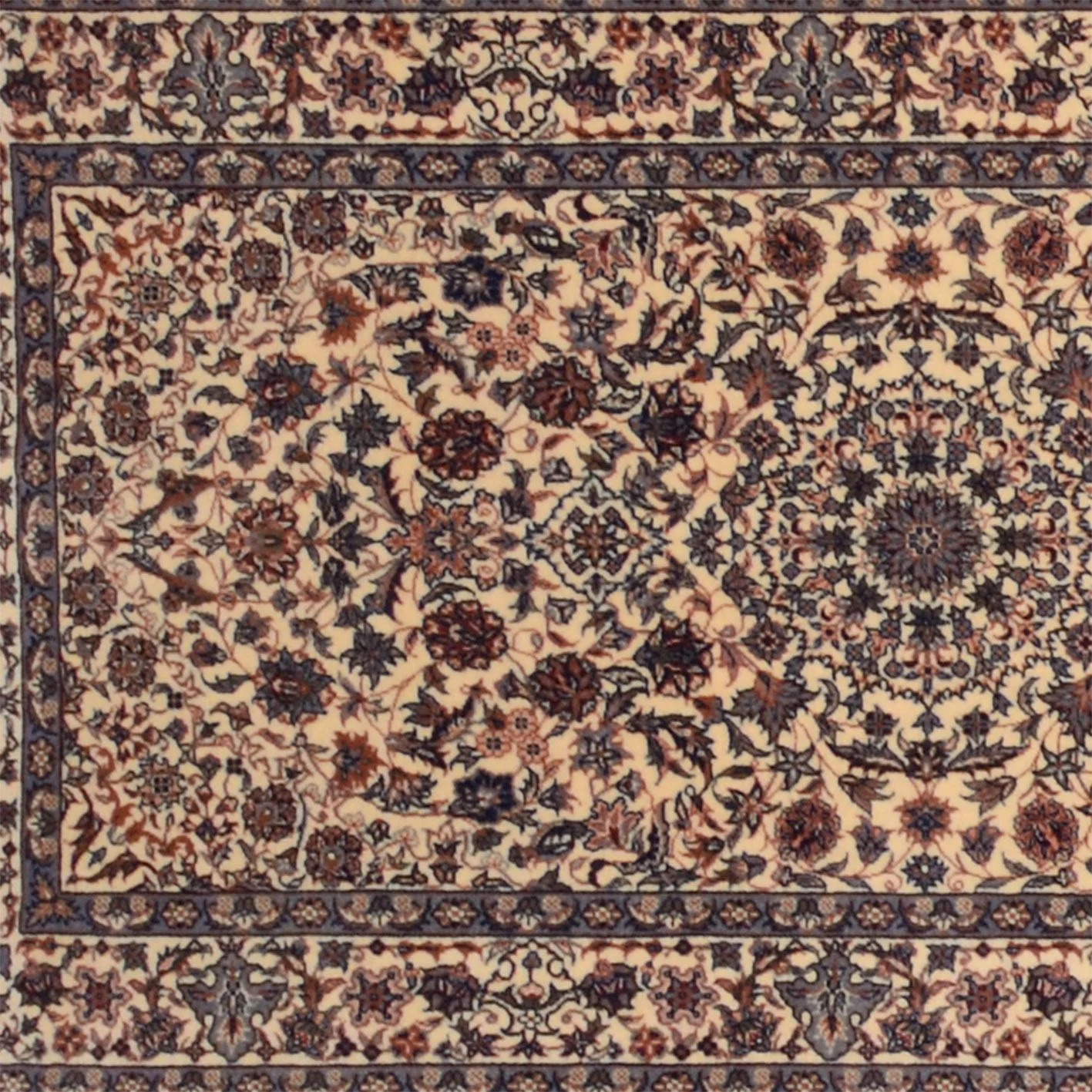 Hand-Knotted Wool Isfahan Chinese Rug, 83 × 380 cm