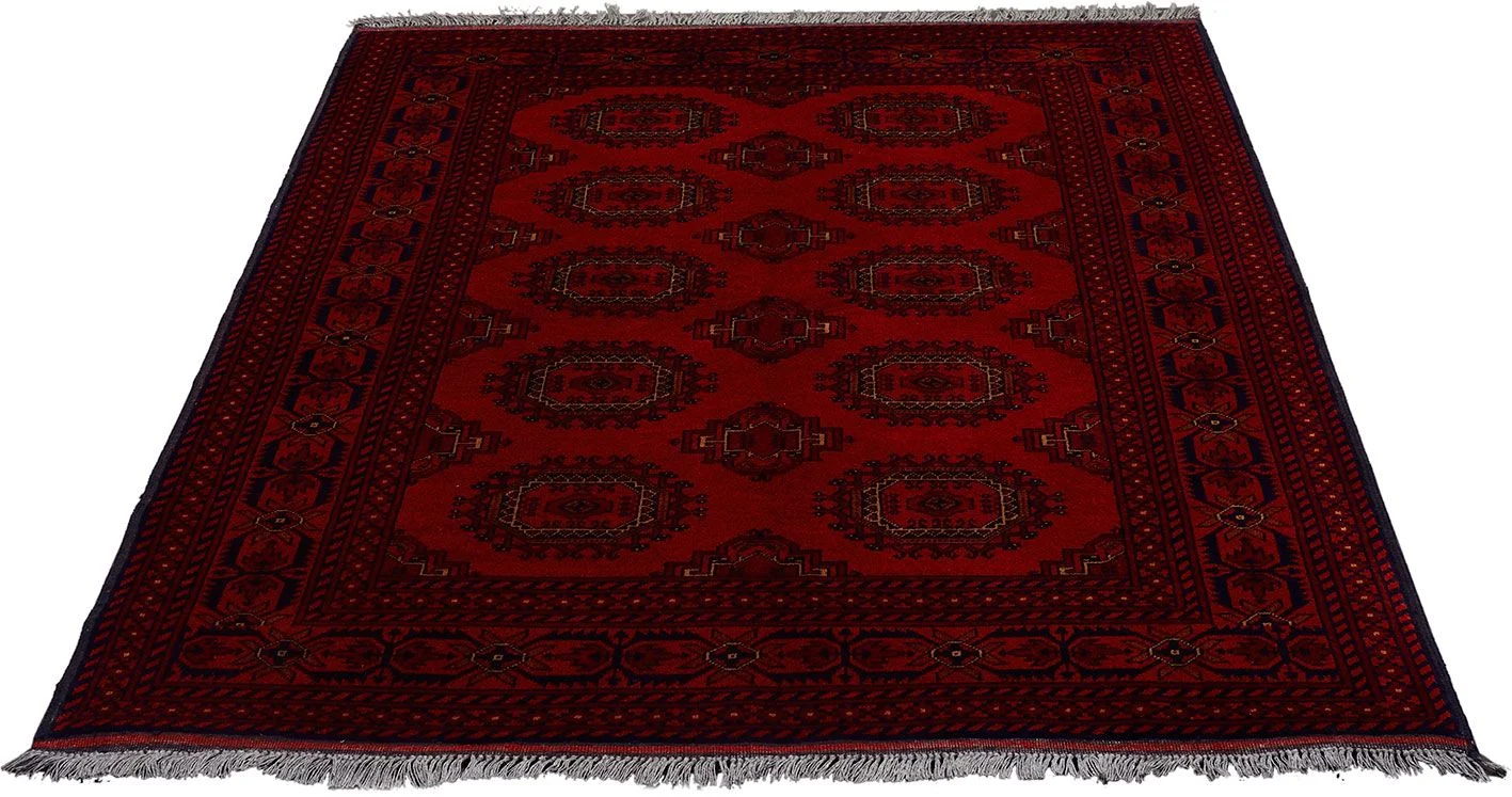 Afghan Rug 151 × 197 cm, Wool, hand-knotted