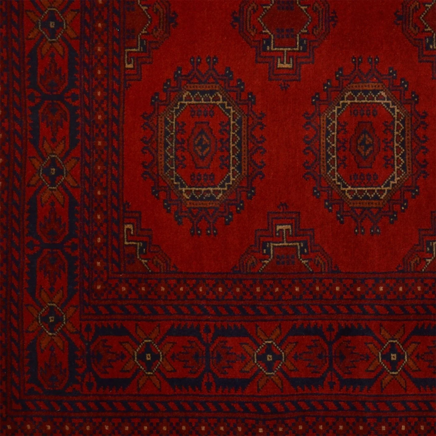 Afghan Rug 151 × 197 cm, Wool, hand-knotted