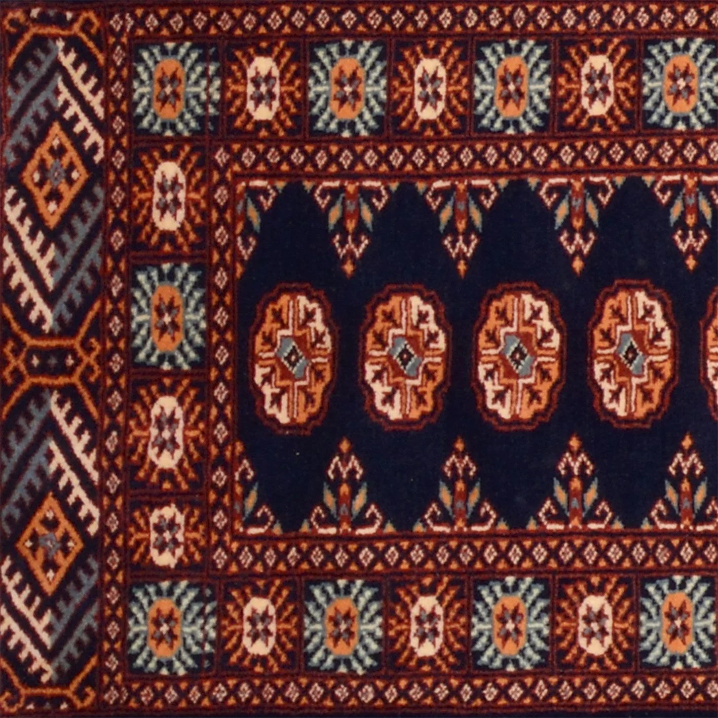 Hand-Knotted Wool Pakistani Rug, 80 × 315 cm