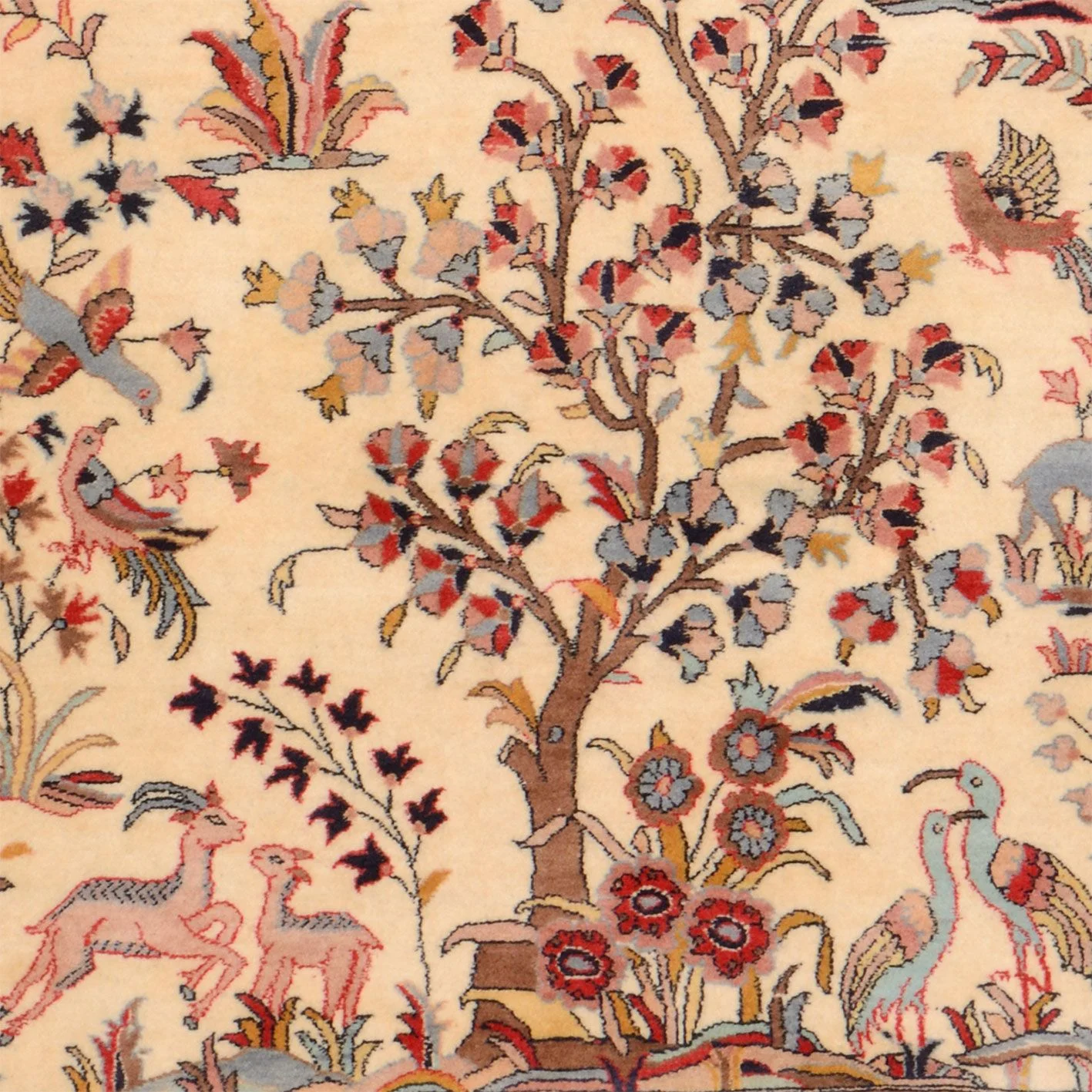 Tabriz Pakistani Rug — hand-knotted, 125 × 185 cm, Wool