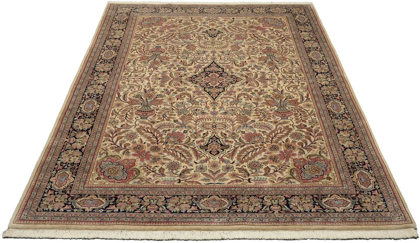 orientteppich-kashan-202-x-293-cm-schurwolle-handgeknupft-1 Kashan Indian Rug — hand-knotted, 202 × 293 cm, Wool