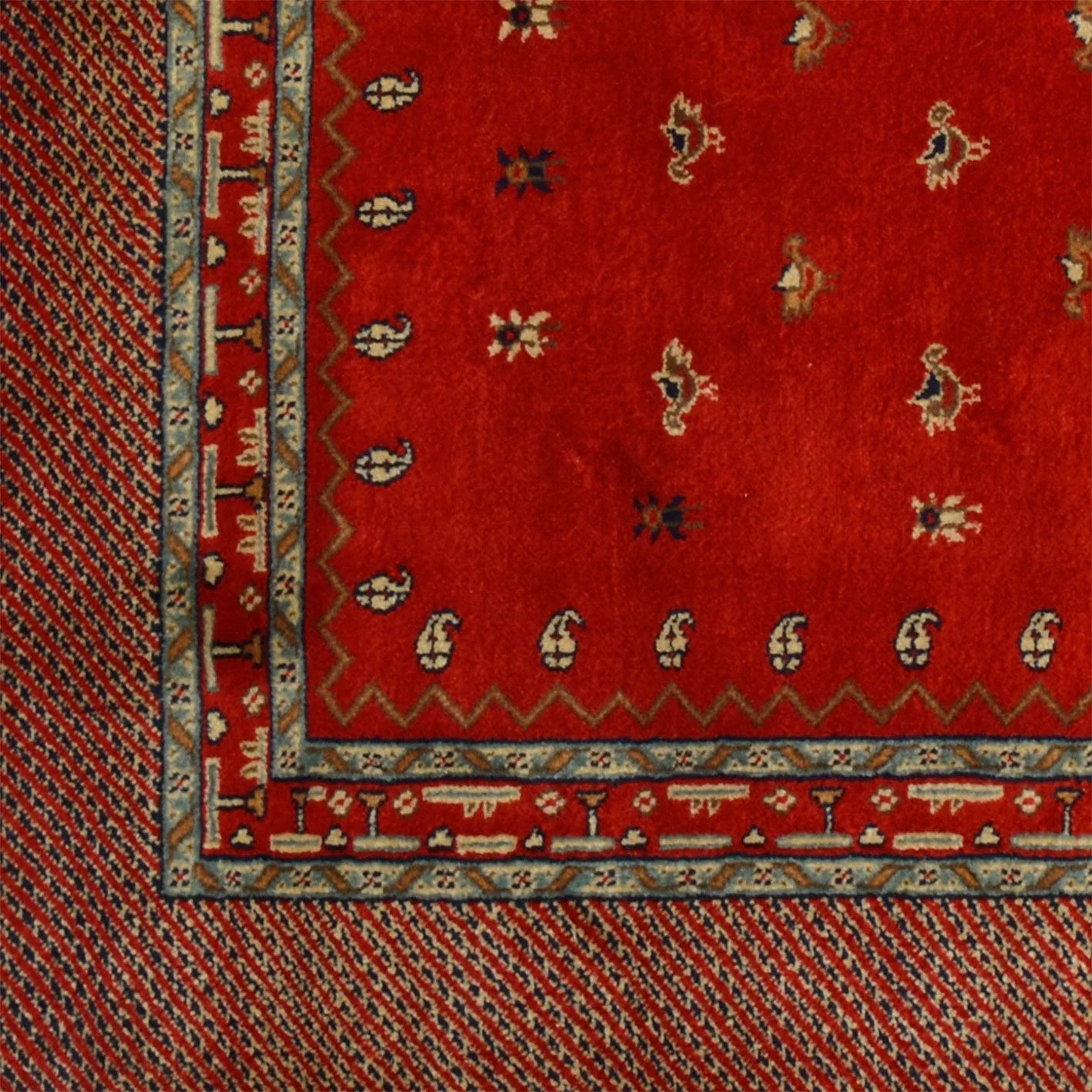 Hand-Knotted Wool Loribaft Indian Rug, 175 × 235 cm