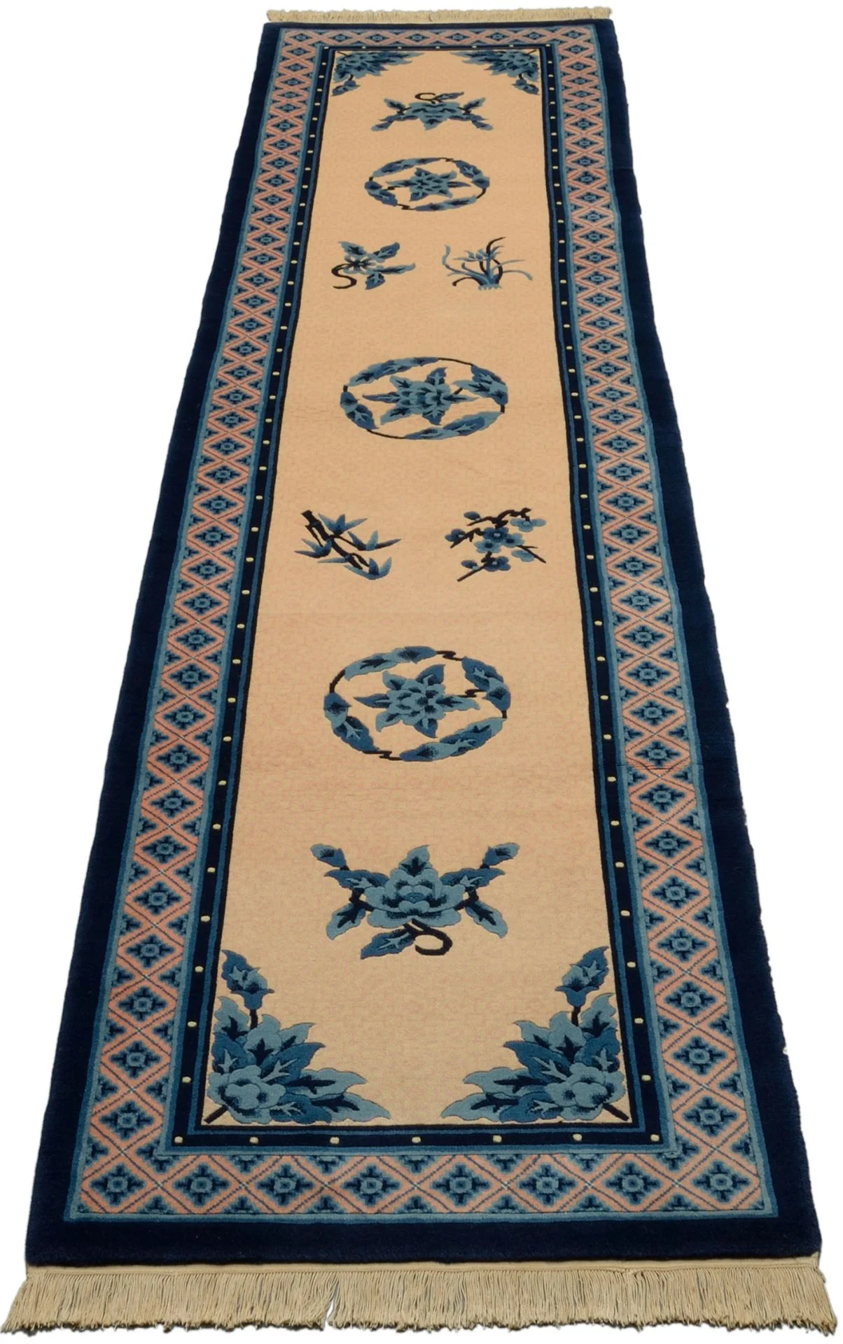 Peking Chinese Rug 80 × 345 cm, Wool, hand-knotted