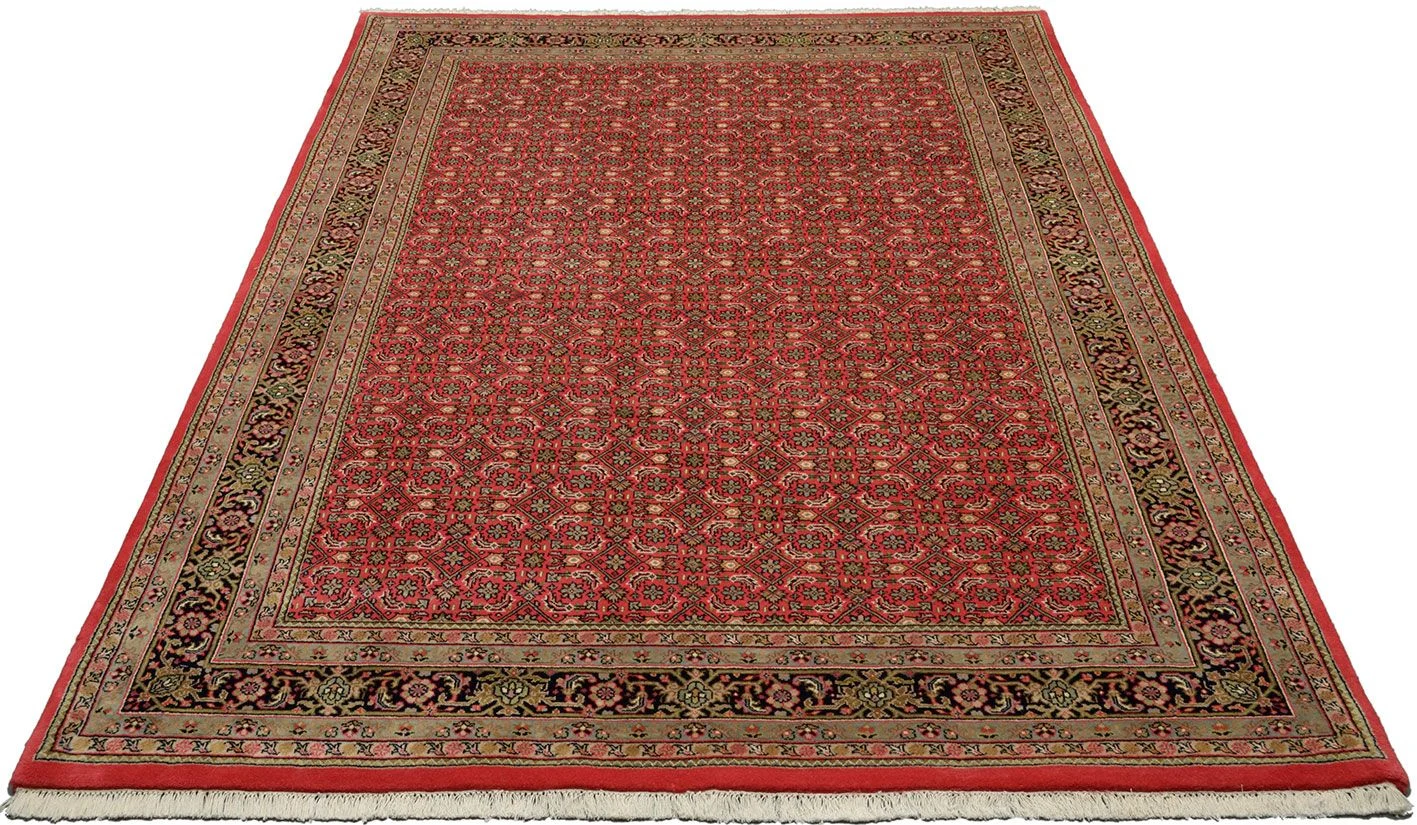 orientteppich-bidjar-201-x-288-cm-schurwolle-handgeknupft-1 Hand-Knotted Wool Bijar Indian Rug, 201 × 288 cm