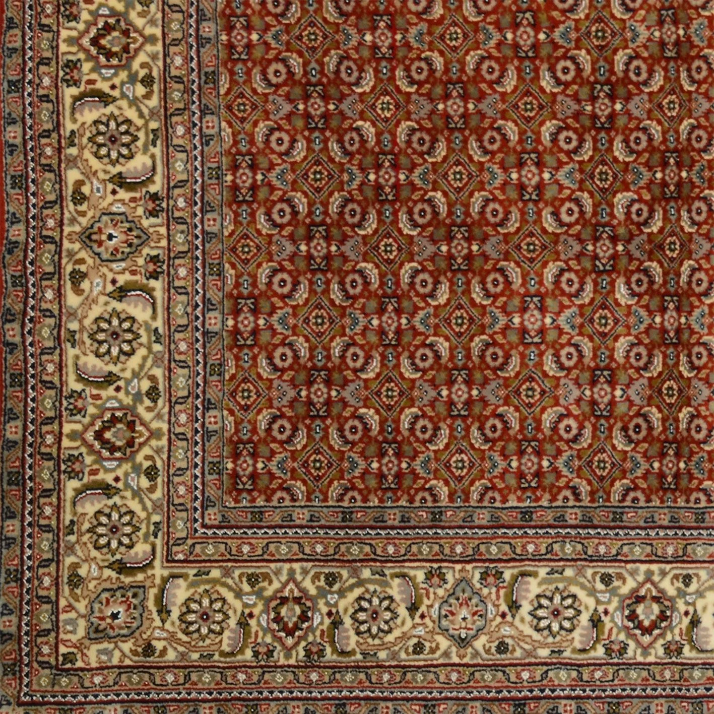 orientteppich-tabriz-196-x-300-cm-schurwolle-handgeknupft-fein-3 Tabriz Indian Rug — hand-knotted, 196 × 300 cm, Wool