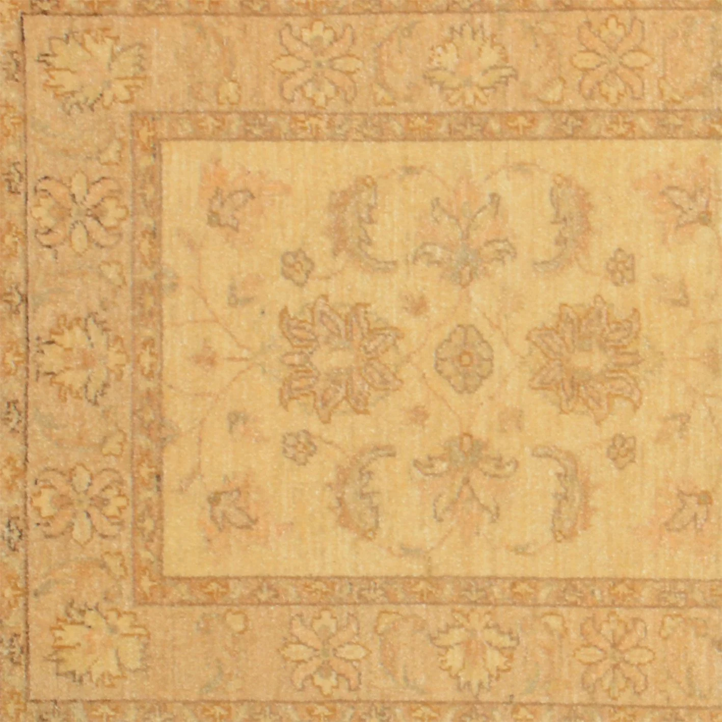 Hand-Knotted Wool Ziegler Pakistani Rug, 87 × 296 cm