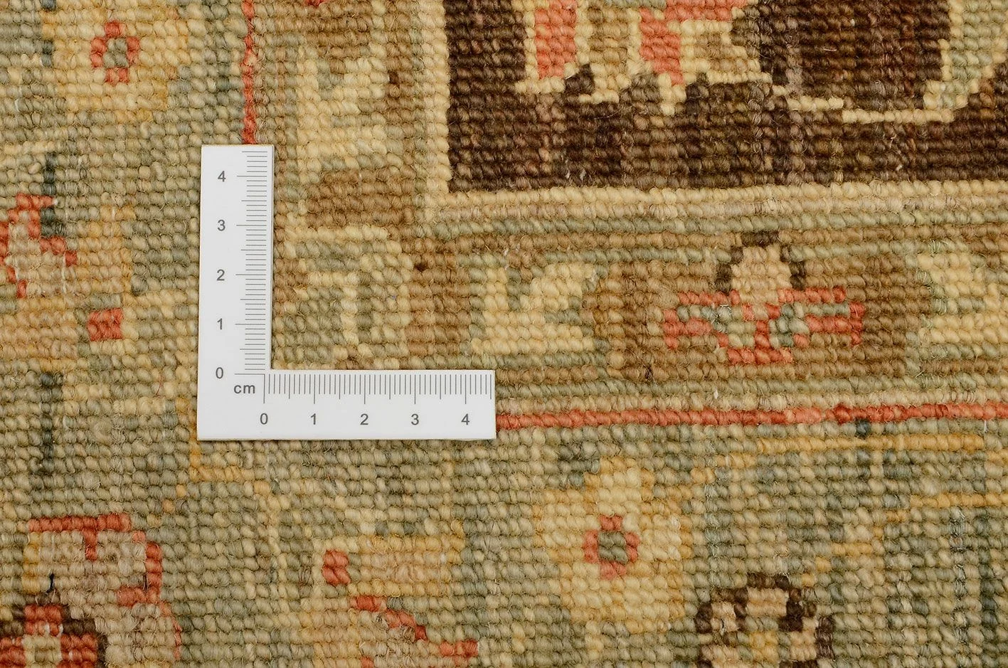 Hand-Knotted Wool Ziegler Afghan Rug, 150 × 193 cm