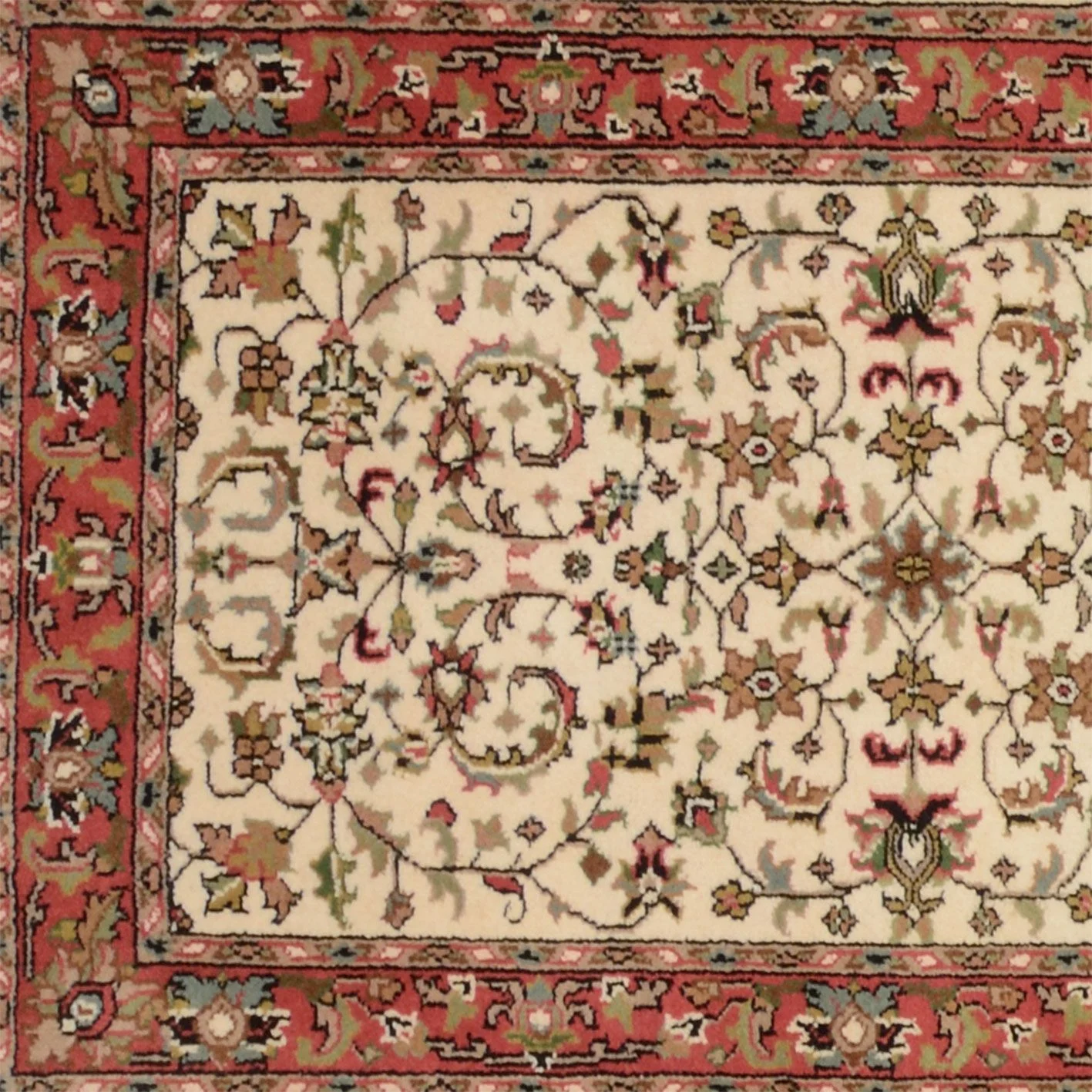 Bijar Indian Rug — hand-knotted, 82 × 338 cm, Wool