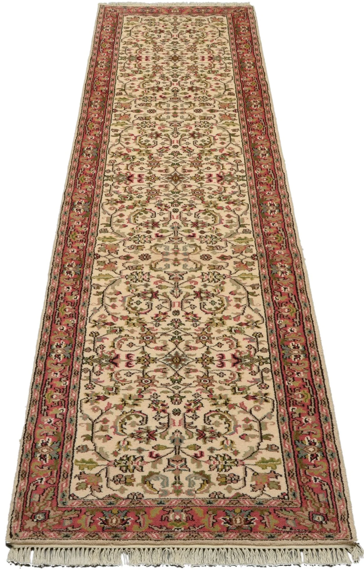 Bijar Indian Rug — hand-knotted, 82 × 348 cm, Wool