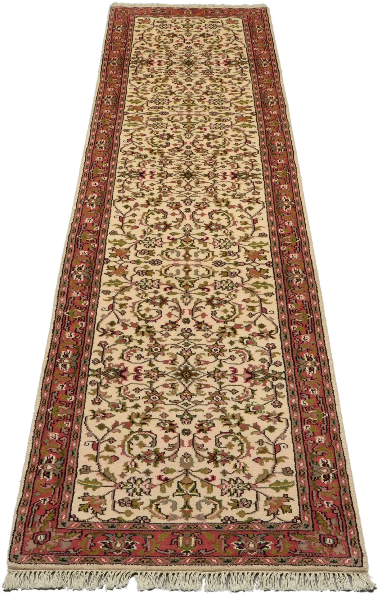 Bijar Indian Rug — hand-knotted, 79 × 341 cm, Wool