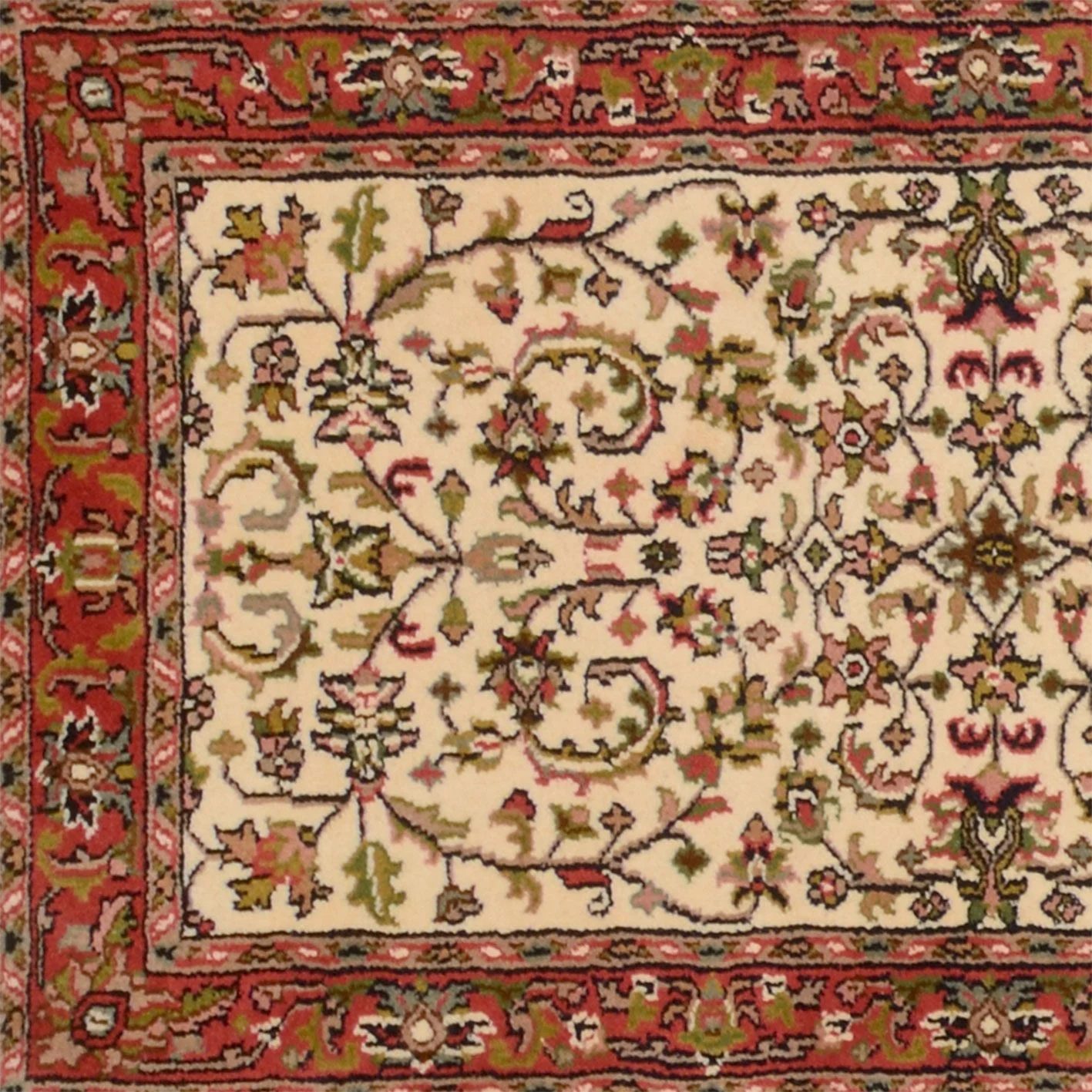Bijar Indian Rug — hand-knotted, 79 × 341 cm, Wool