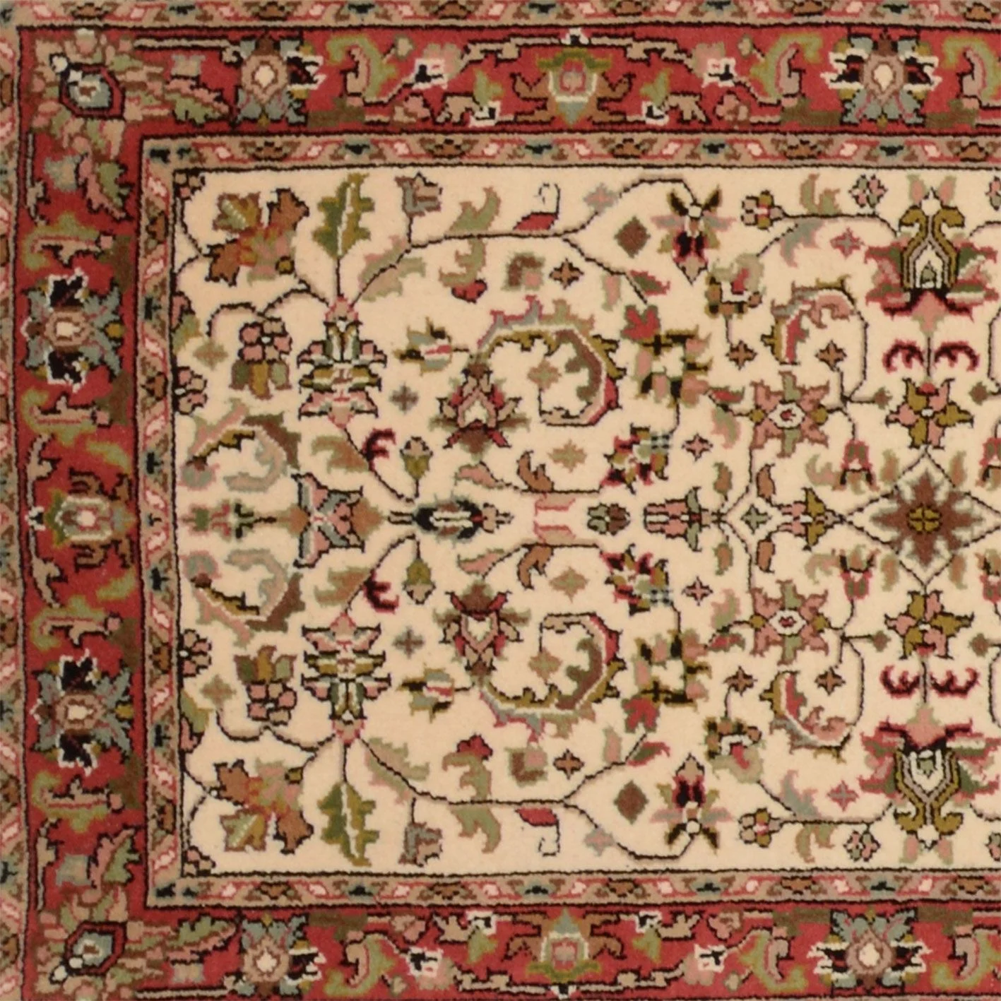 Bijar Indian Rug 79 × 339 cm, Wool, hand-knotted