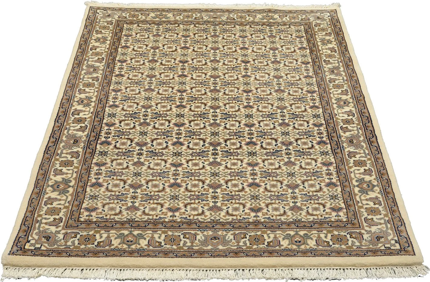 Bijar Indian Rug — hand-knotted, 124 × 183 cm, Wool