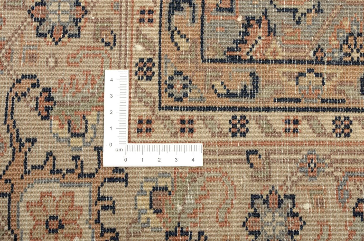Hand-Knotted Wool Kerman Indian Rug, 122 × 188 cm