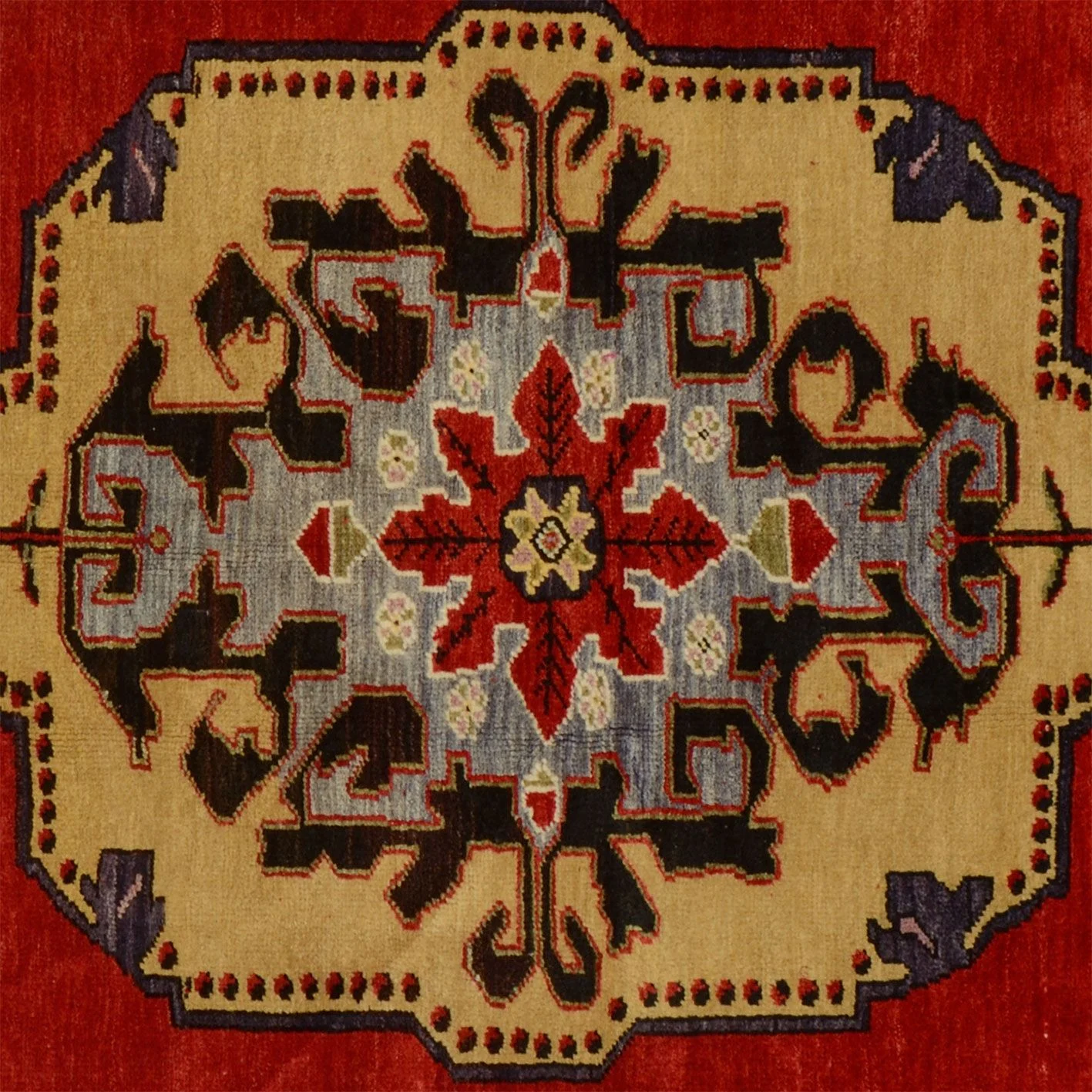 Turkish Rug 150 × 230 cm, Wool, hand-knotted