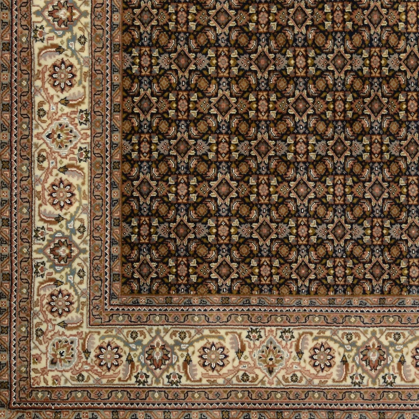 orientteppich-tabriz-201-x-244-cm-schurwolle-handgeknupft-3 Tabriz Indian Rug 201 × 244 cm, Wool, hand-knotted
