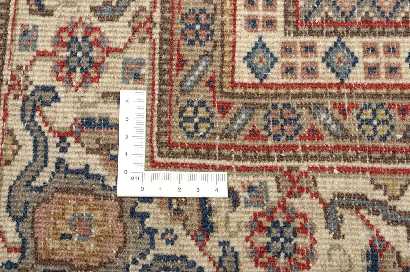 Hand-Knotted Wool Tabriz Indian Rug, 200 × 255 cm