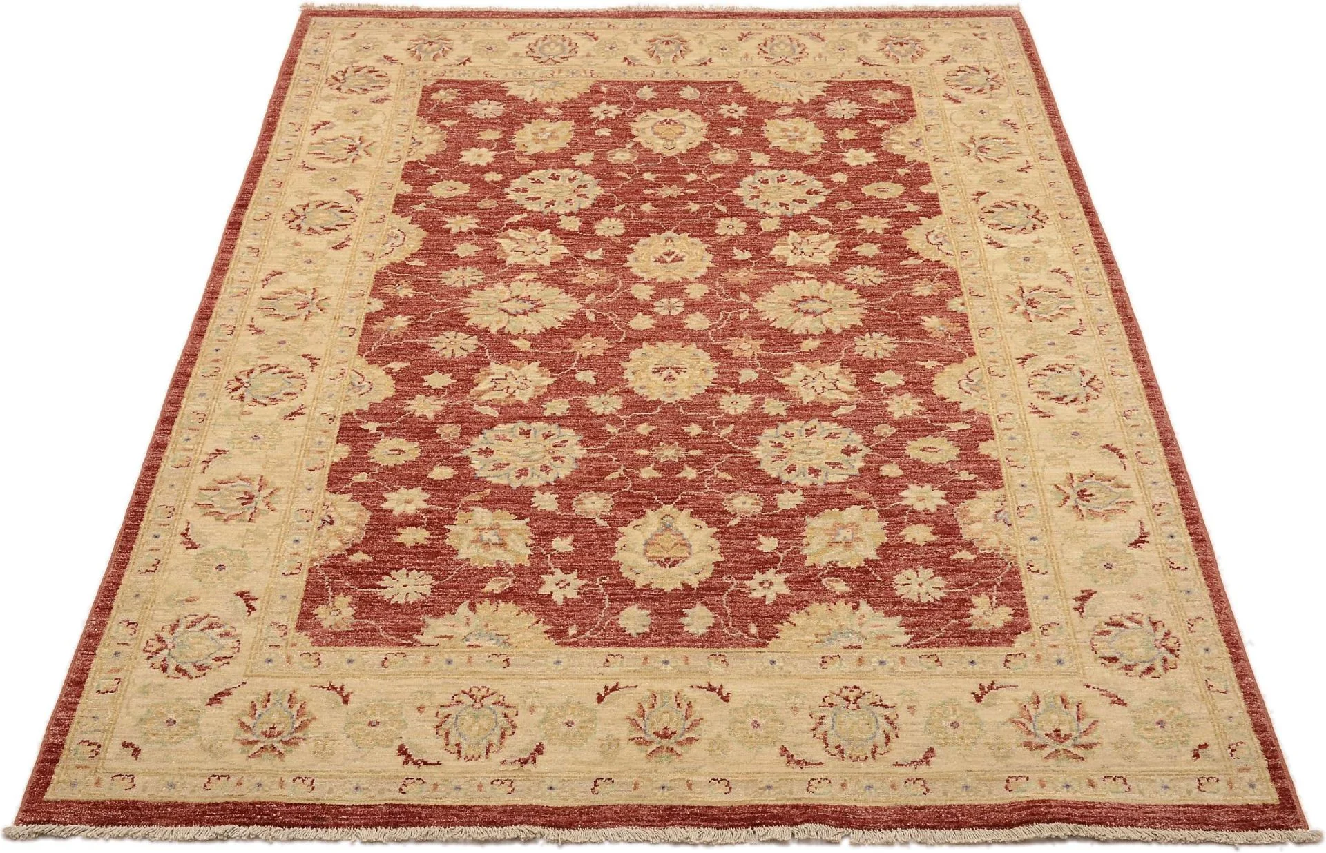 Ziegler Pakistani Rug 223 × 154 cm, Wool, hand-knotted