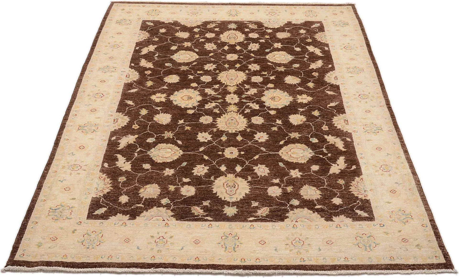 Hand-Knotted Wool Ziegler Pakistani Rug, 170 × 239 cm