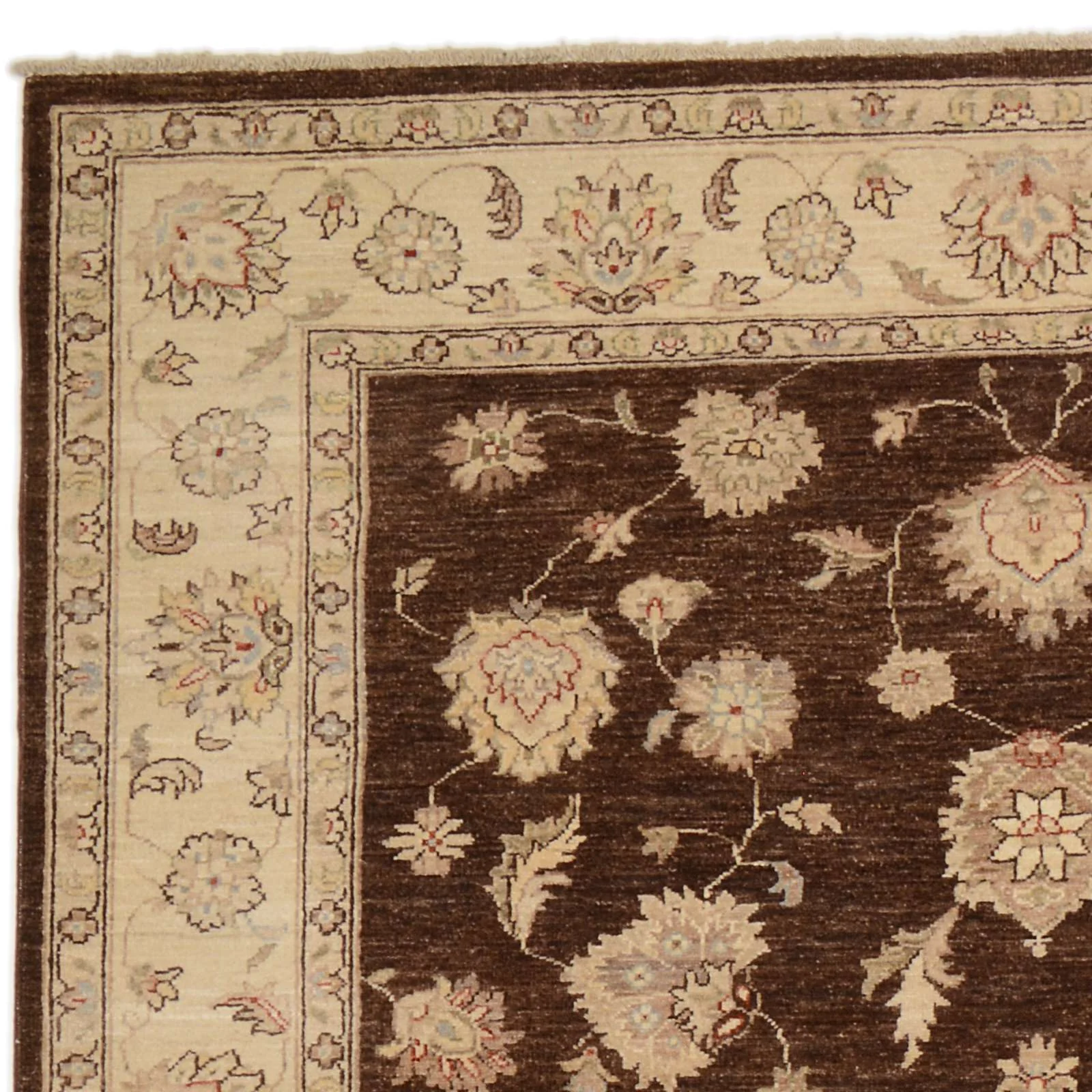 Hand-Knotted Wool Ziegler Pakistani Rug, 192 × 300 cm