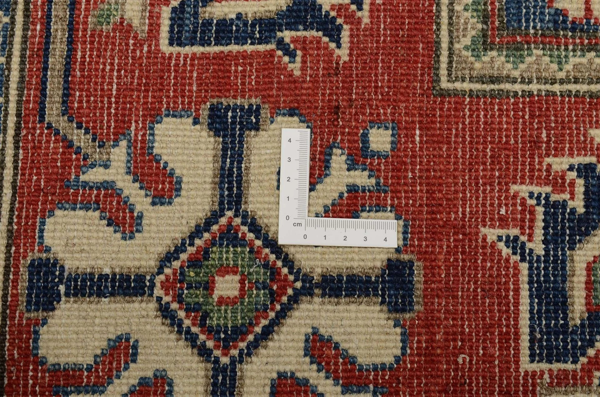 Hand-Knotted Wool Kazak Pakistani Rug, 171 × 237 cm