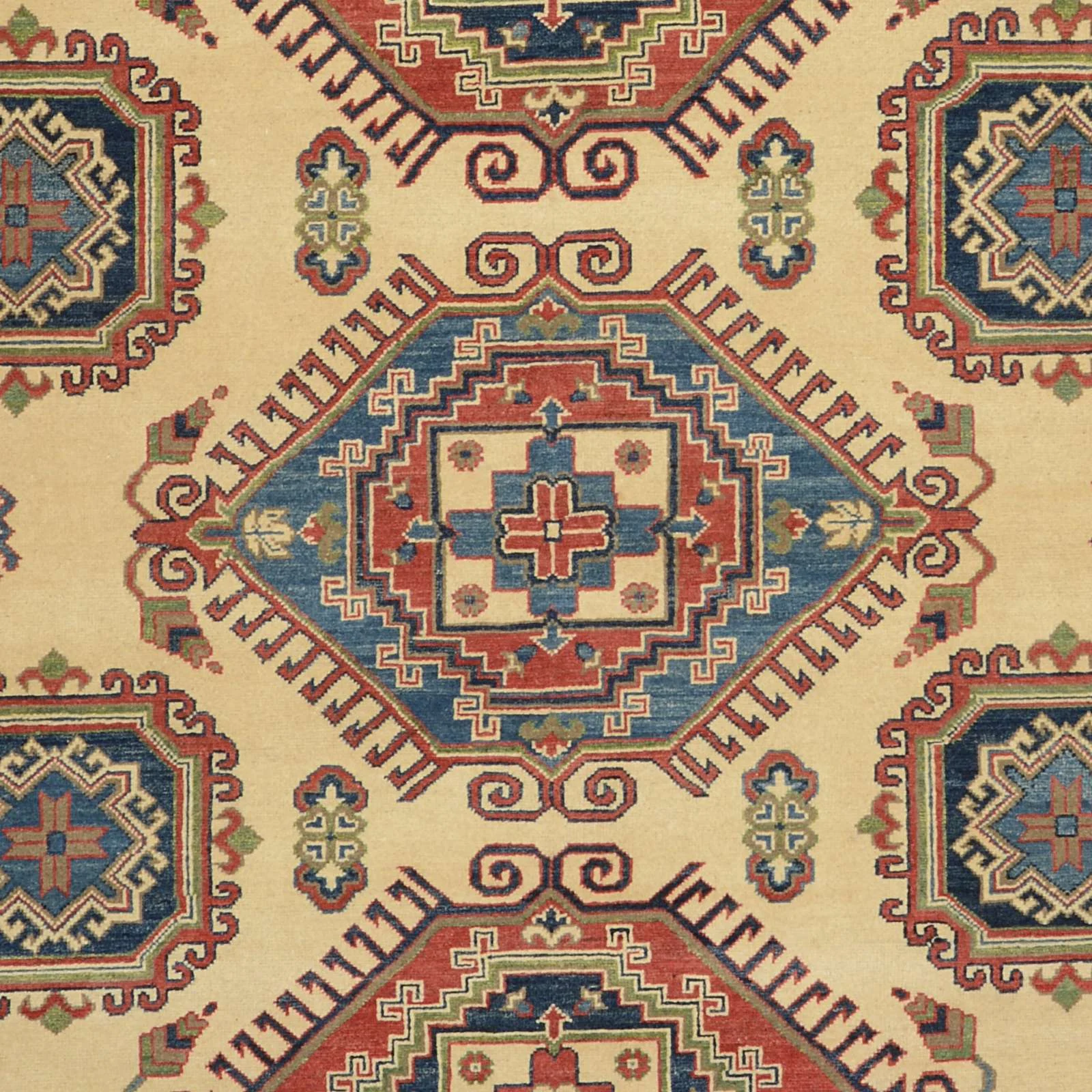 Hand-Knotted Wool Kazak Pakistani Rug, 171 × 237 cm