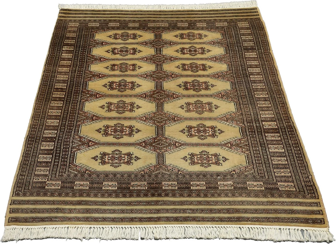 Hand-Knotted Wool Pakistani Rug, 126 × 170 cm