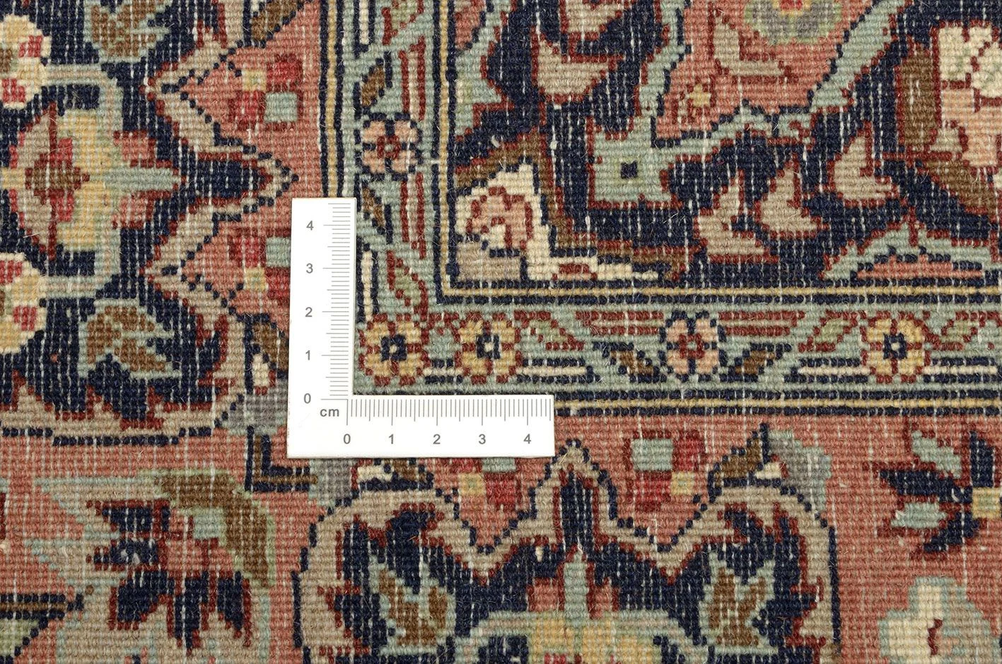 Hand-Knotted Wool Qom Pakistani Rug, 141 × 215 cm