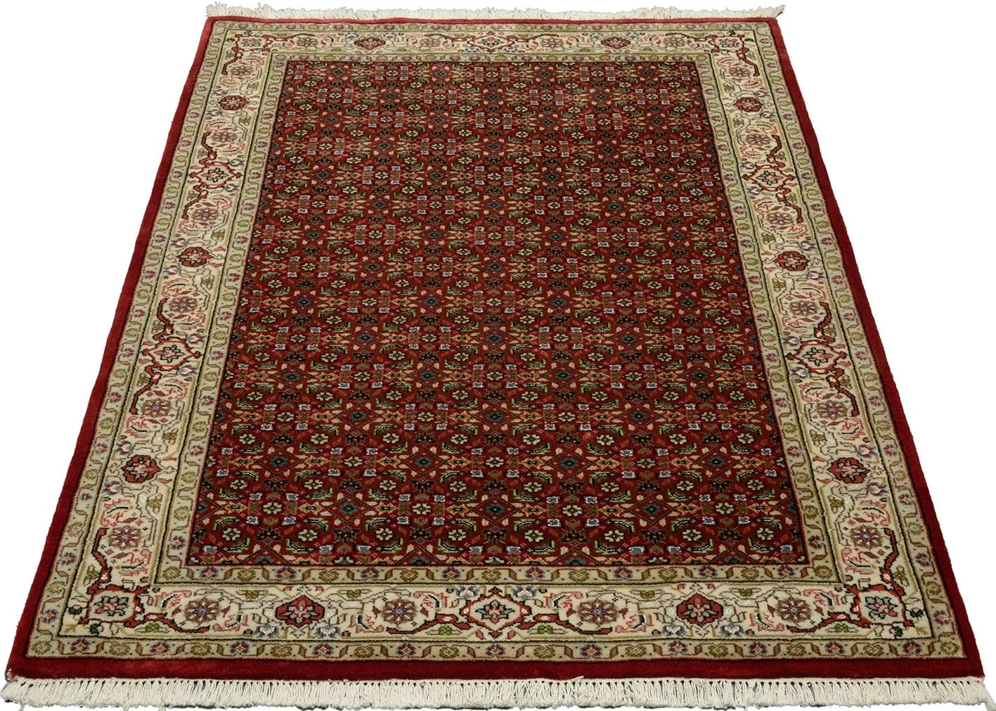 Tabriz Indian Rug 126 × 187 cm, Wool, hand-knotted
