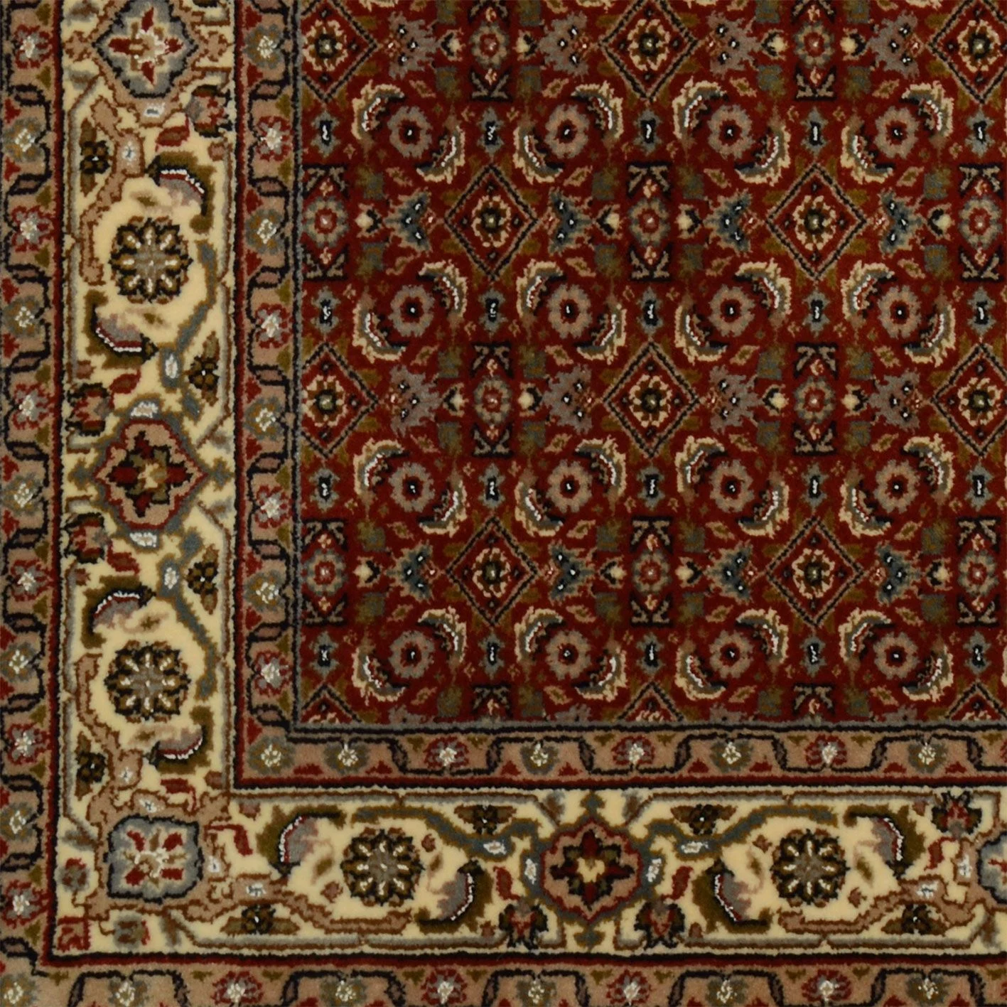 Tabriz Indian Rug 121 × 180 cm, Wool, hand-knotted