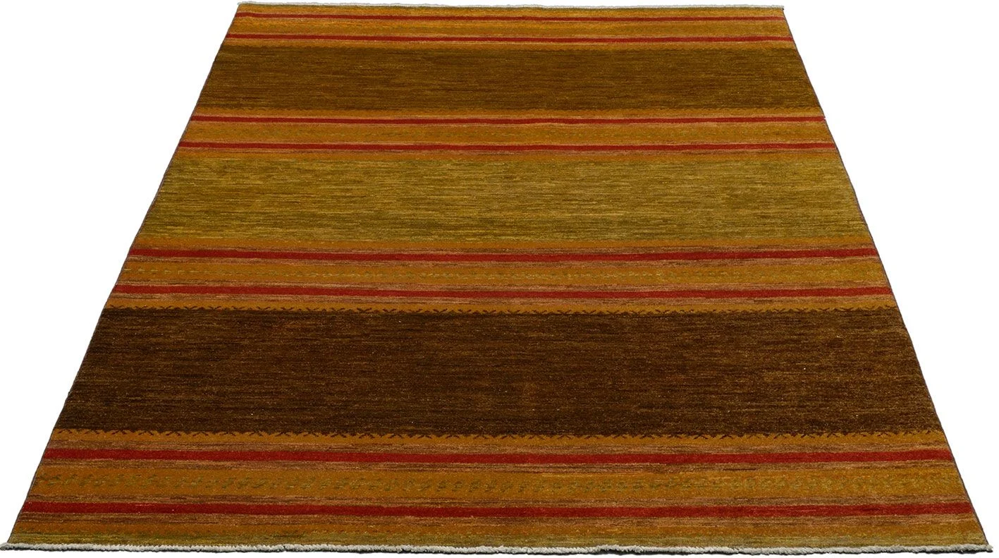 Hand-Knotted Wool Ziegler Pakistani Rug, 176 × 234 cm