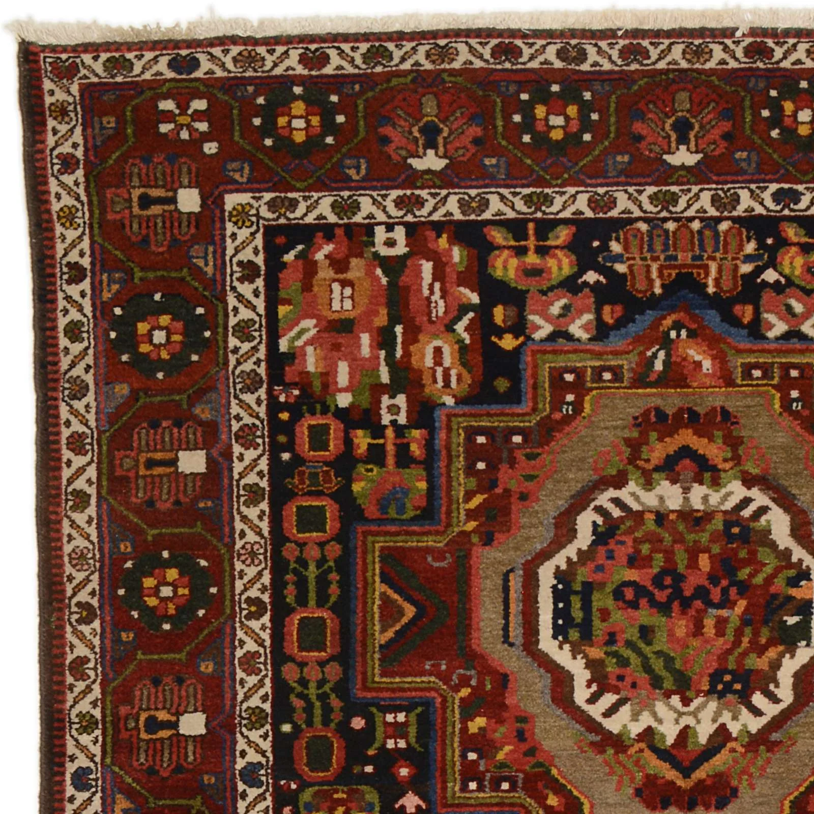Hand-Knotted Wool Hosseinabad Persian Rug, 163 × 320 cm