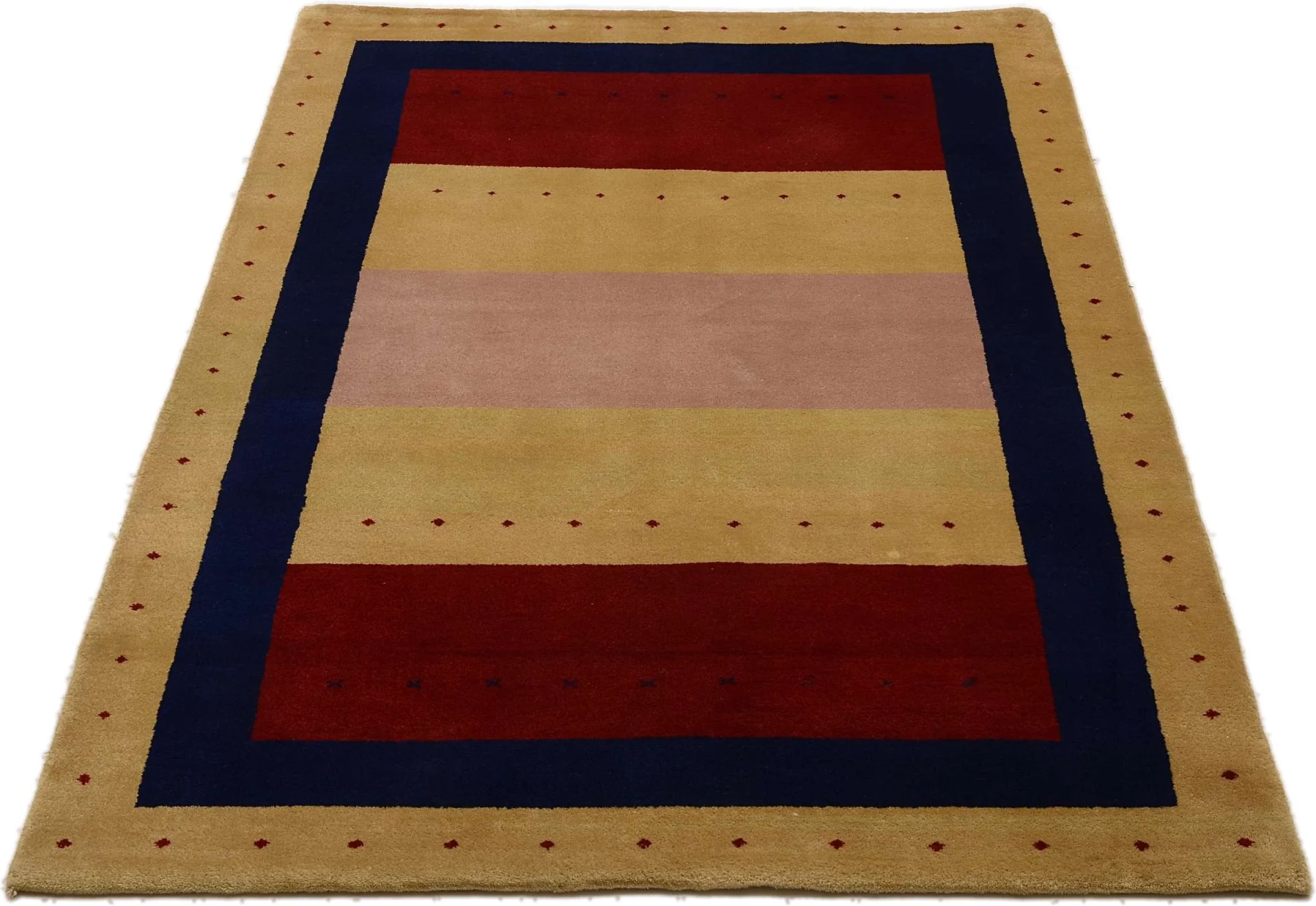 Loribaft Indian Rug — hand-knotted, 124 × 182 cm, Wool