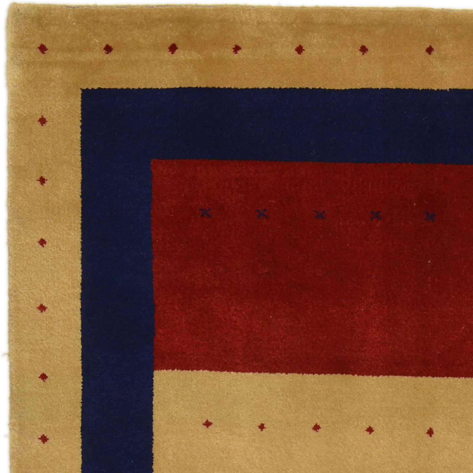 Loribaft Indian Rug — hand-knotted, 124 × 182 cm, Wool