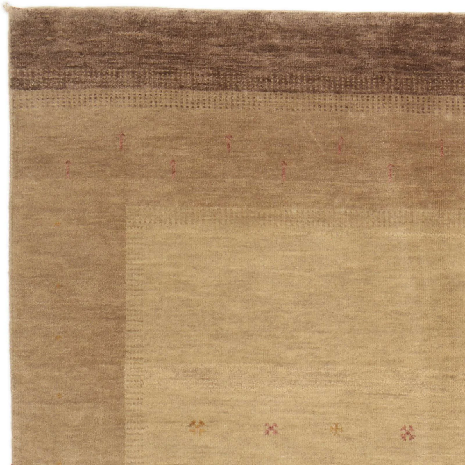 Hand-Knotted Wool Loribaft Indian Rug, 122 × 181 cm