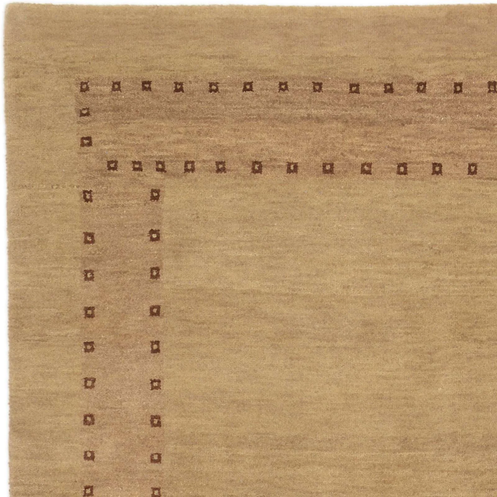 Hand-Knotted Wool Loribaft Indian Rug, 122 × 184 cm