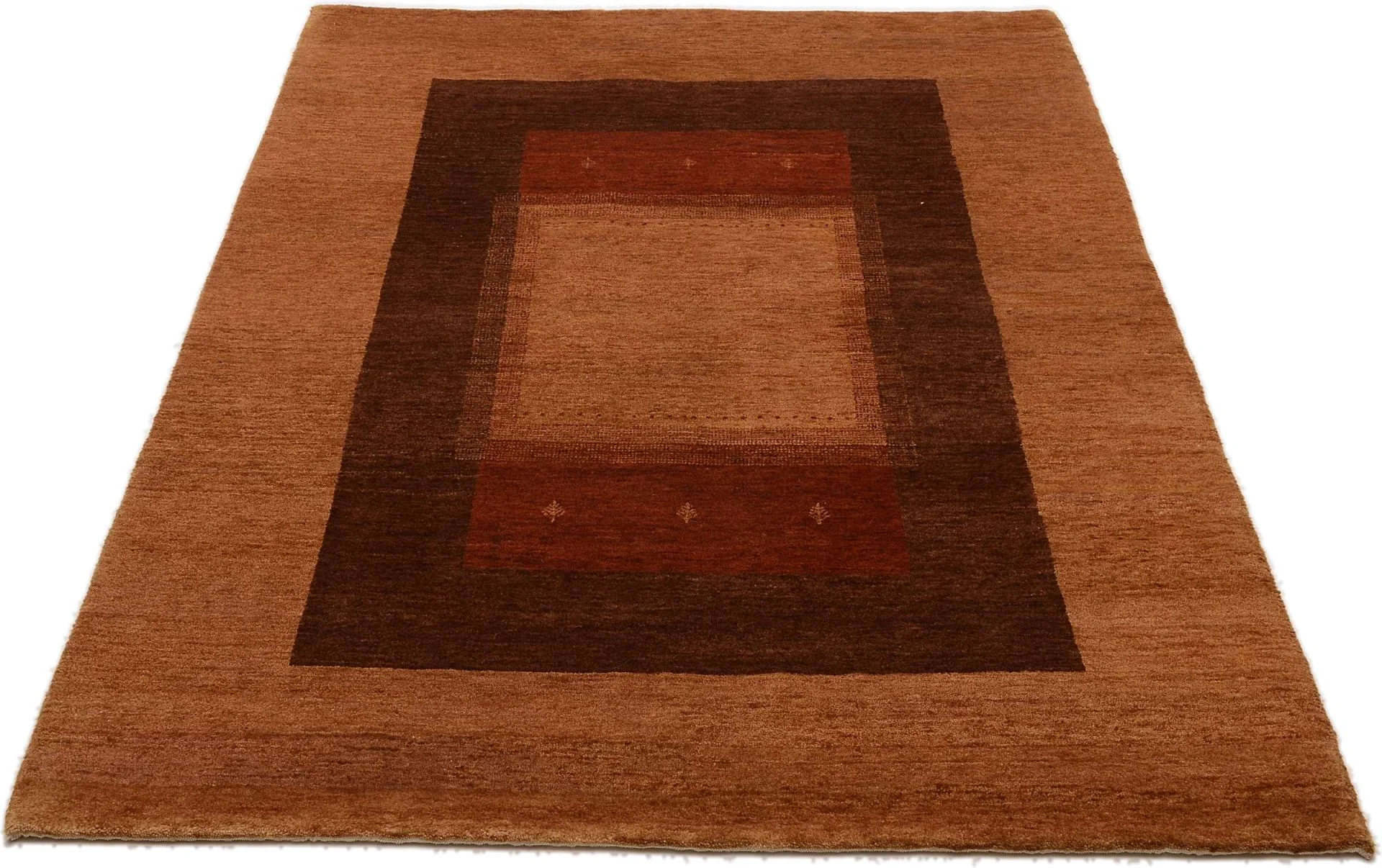 orientteppich-loribaft-137-x-195-cm-schurwolle-handgeknupft-1 Hand-Knotted Wool Loribaft Indian Rug, 137 × 195 cm