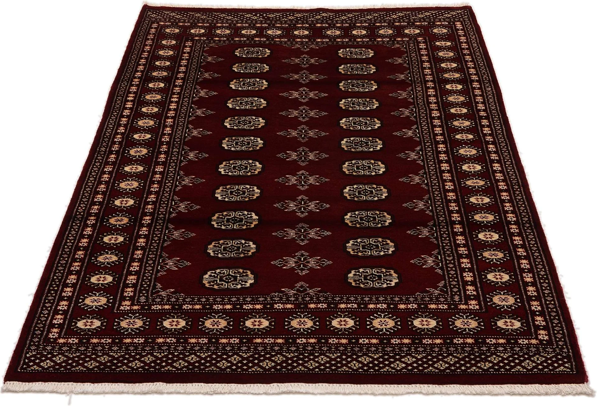 Hand-Knotted Wool Pakistani Rug, 122 × 190 cm