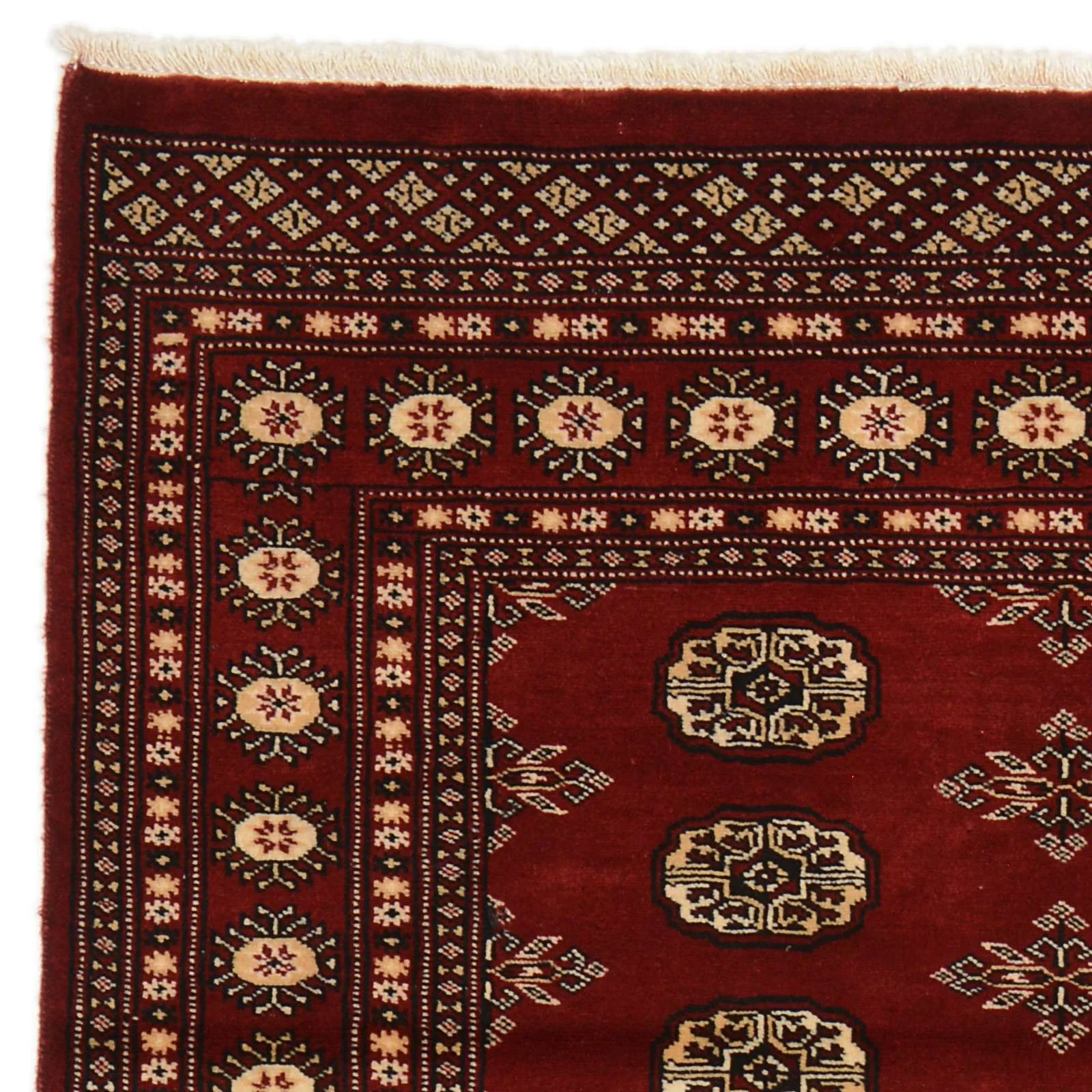 Hand-Knotted Wool Pakistani Rug, 122 × 190 cm