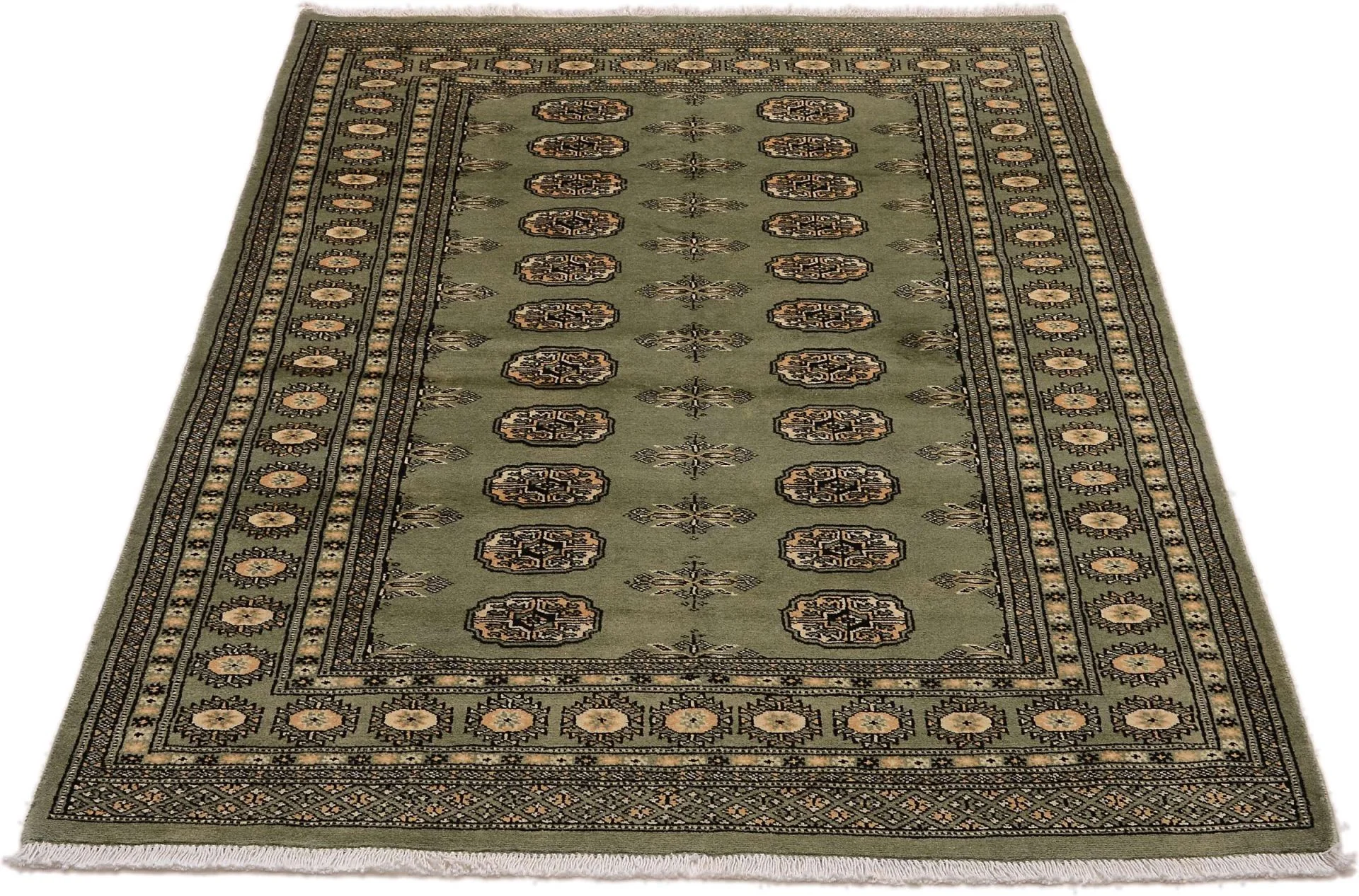 Hand-Knotted Wool Pakistani Rug, 125 × 191 cm