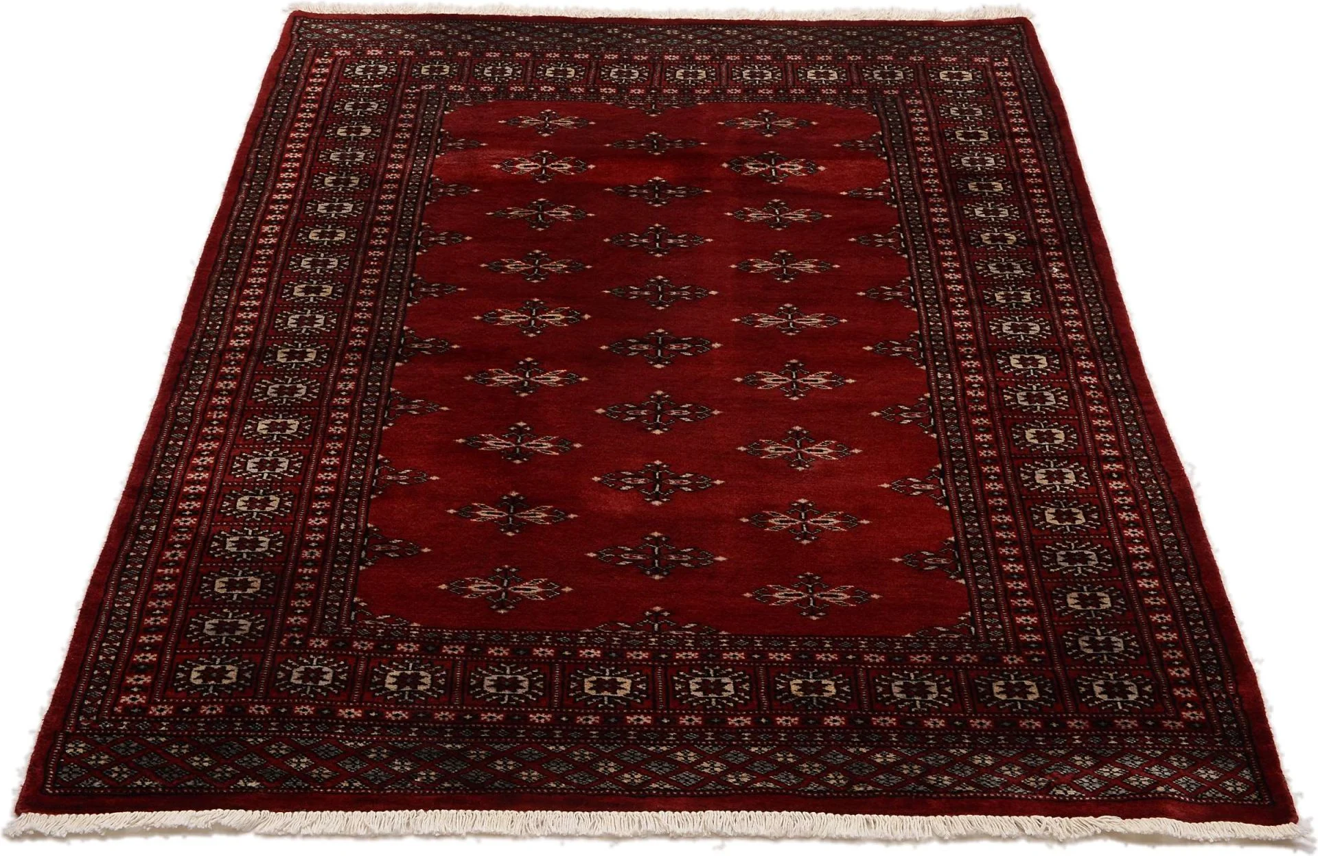 Hand-Knotted Wool Pakistani Rug, 121 × 180 cm